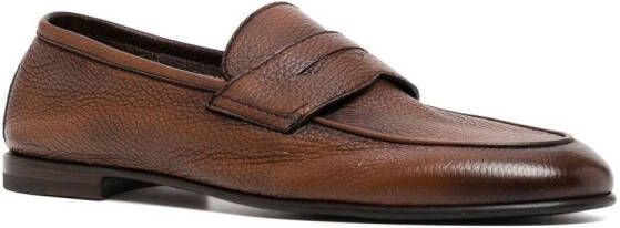 Barrett penny-slot leather loafers Bruin