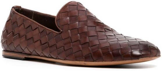 Barrett woven-leather loafers Bruin