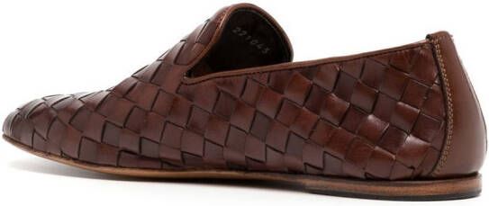 Barrett woven-leather loafers Bruin