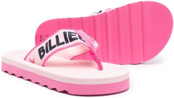 Billieblush Aqua slippers met logoband Roze