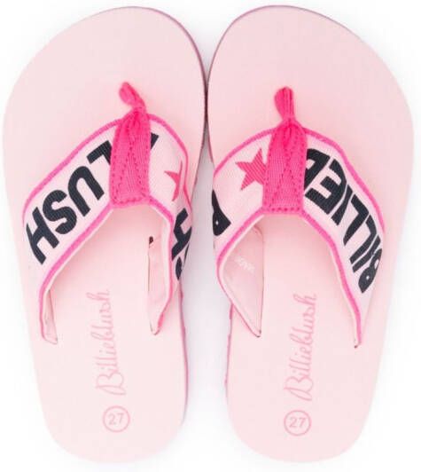 Billieblush Aqua slippers met logoband Roze