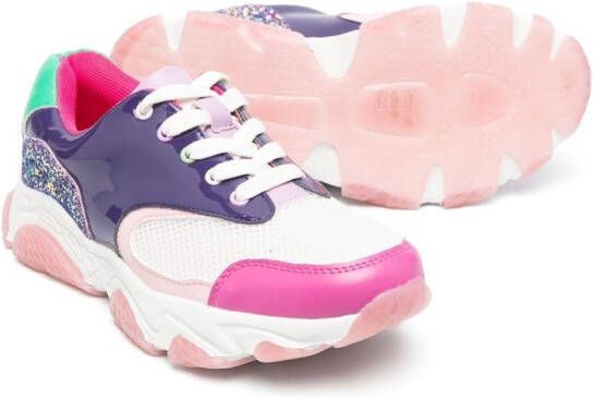 Billieblush Sneakers met colourblocking Paars