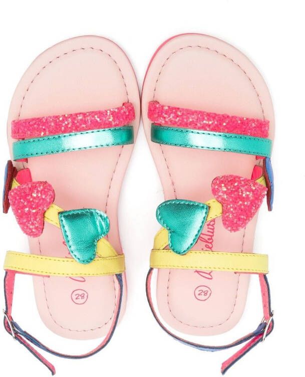 Billieblush Sandalen met hart patch Roze