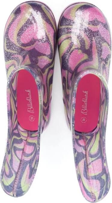 Billieblush Regenlaarzen met abstracte print Roze