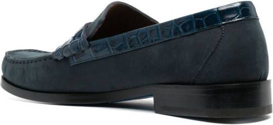 Billionaire Mocassins met contrasterende afwerking Blauw