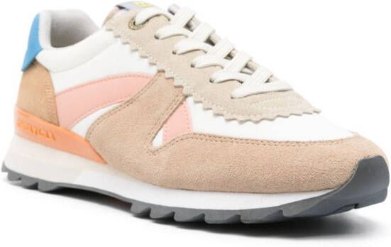 Bimba y Lola Sneakers met colourblocking Beige