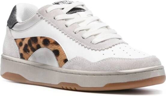 Bimba y Lola Sneakers met luipaardprint Wit