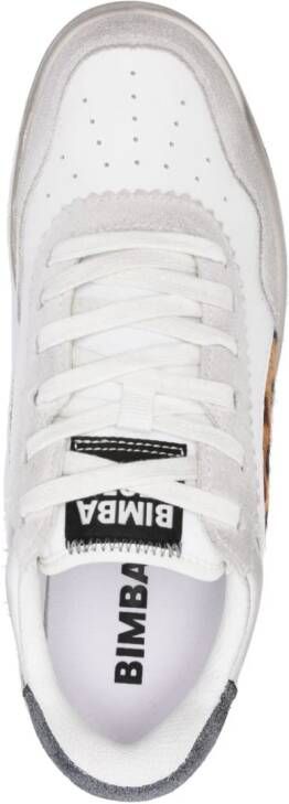 Bimba y Lola Sneakers met luipaardprint Wit