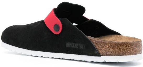 Birkenstock 1774 Boston suède sandalen Zwart