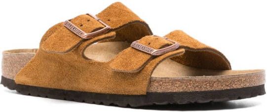 Birkenstock Arizona Bs suède sandalen Bruin