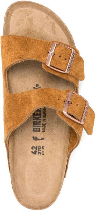 Birkenstock Arizona Bs suède sandalen Bruin