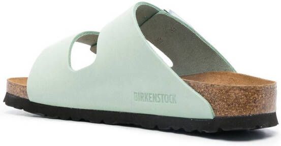 Birkenstock Arizona slippers met gesp Groen