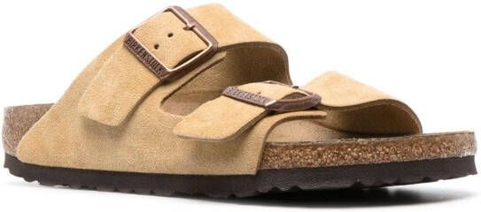 Birkenstock Arizona sandalen met gesp Beige