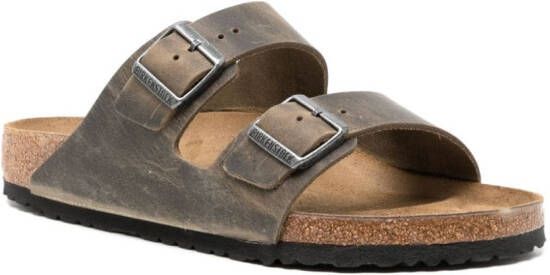 Birkenstock Arizona leren sandalen Bruin