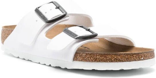 Birkenstock Arizona sandalen met gesp Wit