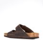 Birkenstock Arizona leren sandalen Bruin - Thumbnail 3