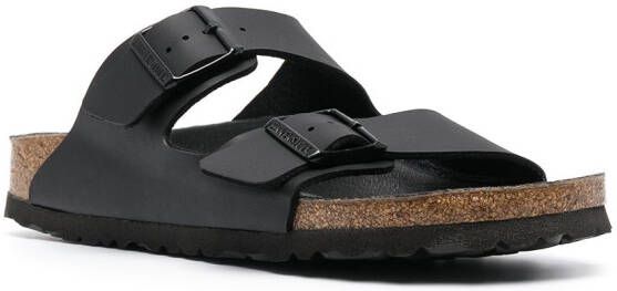 Birkenstock Arizona leren sandalen Zwart