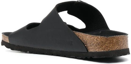 Birkenstock Arizona leren sandalen Zwart