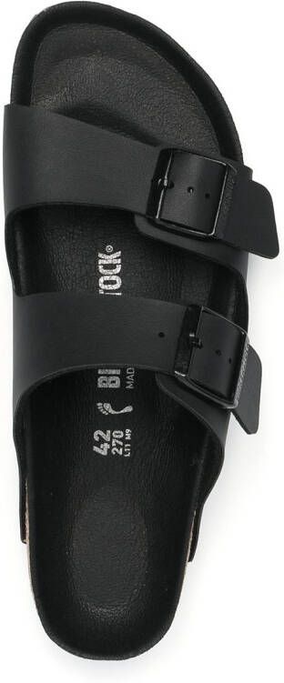 Birkenstock Arizona leren sandalen Zwart