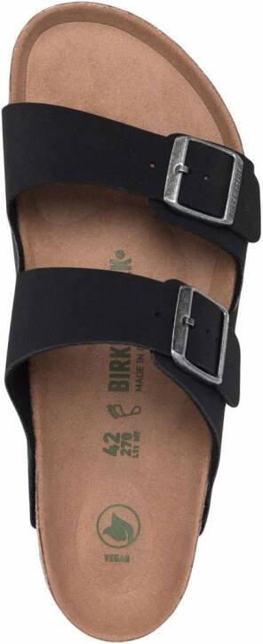 Birkenstock Arizona leren sandalen Zwart