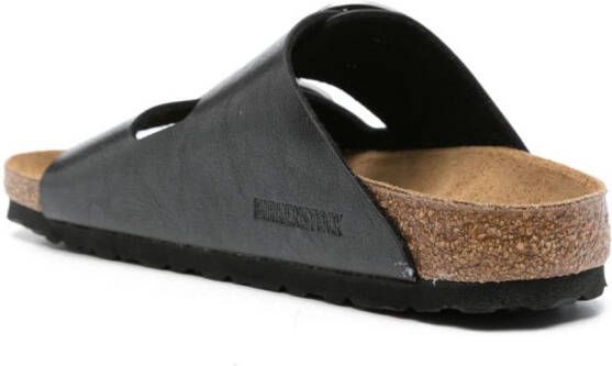 Birkenstock Arizona leren sandalen Zwart