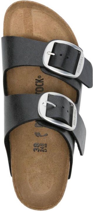 Birkenstock Arizona leren sandalen Zwart