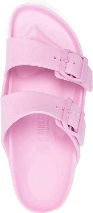 Birkenstock Arizona slippers met dubbele gesp Roze