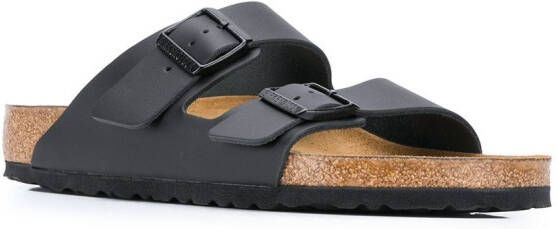 Birkenstock Arizona sandalen met dubbele bandjes Zwart