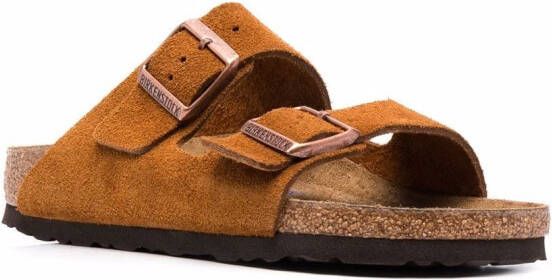 Birkenstock Arizona sandalen met gespsluiting Bruin