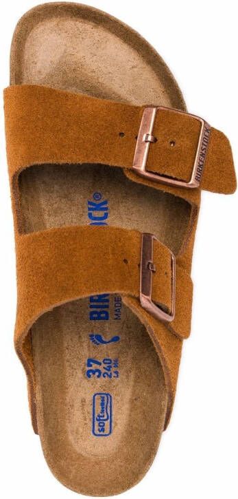 Birkenstock Arizona sandalen met gespsluiting Bruin