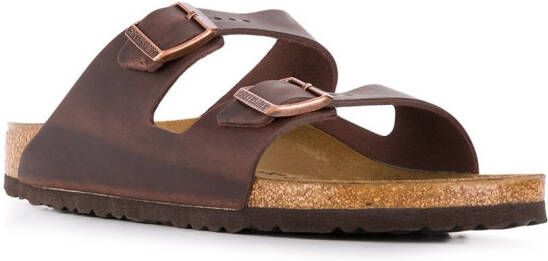 Birkenstock Arizona sandalen met open neus Bruin