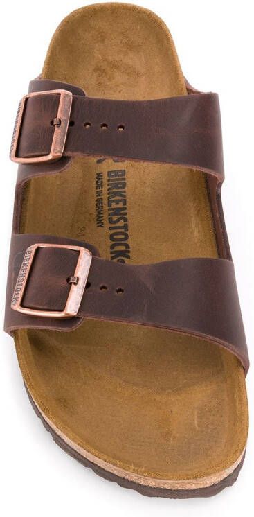 Birkenstock Arizona sandalen met open neus Bruin