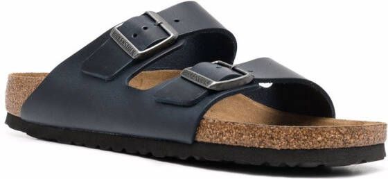 Birkenstock Arizona suède sandalen Blauw