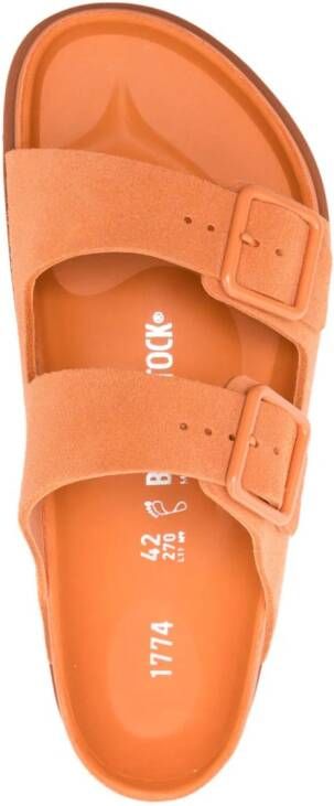 Birkenstock Arizona suède sandalen Oranje