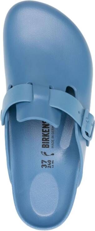 Birkenstock Boston slippers met gesp Blauw