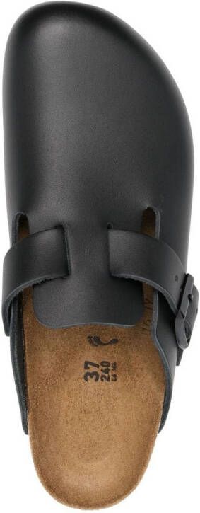 Birkenstock Boston klompen met gesp Zwart