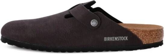 Birkenstock Boston muiltjes van imitatieleer Zwart