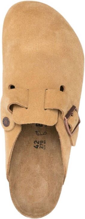 Birkenstock Boston suède slippers Beige