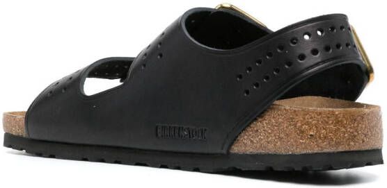 Birkenstock Leren sandalen Zwart