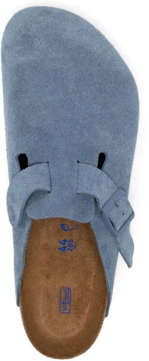 Birkenstock Suède slippers Blauw