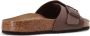 Birkenstock Catalina leren slippers Bruin - Thumbnail 3