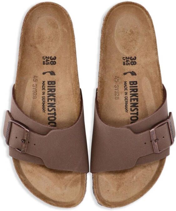 Birkenstock Catalina leren slippers Bruin