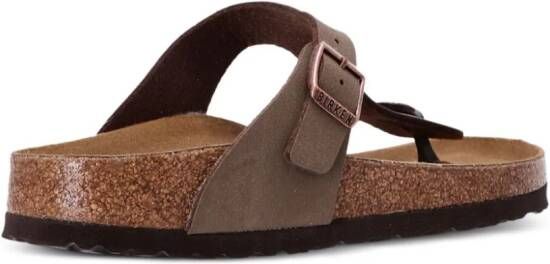 Birkenstock Gizeh leren sandalen Bruin