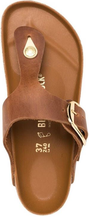 Birkenstock Gizeh sandalen Bruin