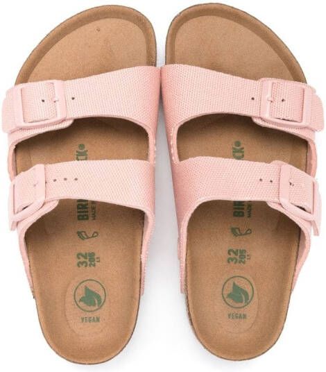 Birkenstock Kids Arizona sandalen met dubbele bandjes Roze