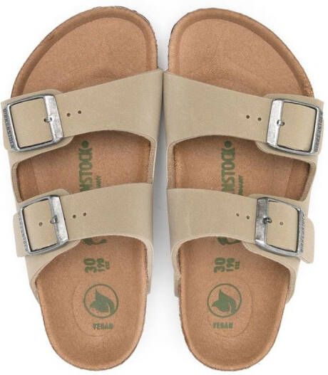 Birkenstock Kids Arizona sandalen met gesp Beige