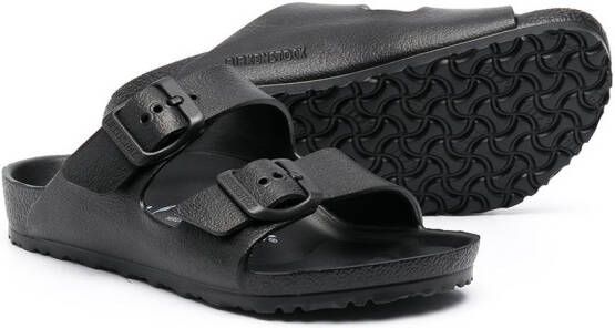 Birkenstock Kids Arizona sandalen met gesp Zwart