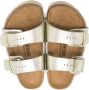 Birkenstock Kids Arizona sandalen met metallic-effect Goud - Thumbnail 3