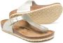 Birkenstock Kids Gizeh sandalen met metallic-effect Grijs - Thumbnail 2