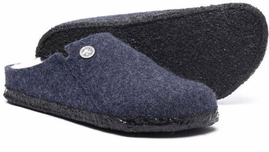 Birkenstock Kids Lammy slippers Blauw